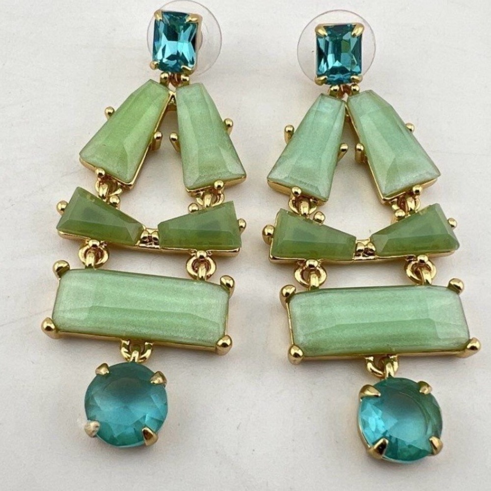 Kate Spade Signed Beach Gem  Statement Necklace/Earring Set - Picture 3 of 8